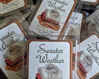 HIGHLY SCENTED Sweater Weather Soy Wax Melts | Fall Wax Melts | Fall  Candle | Fall Fragrance | Fall Decor | Super Scented Soy Melts | Best!