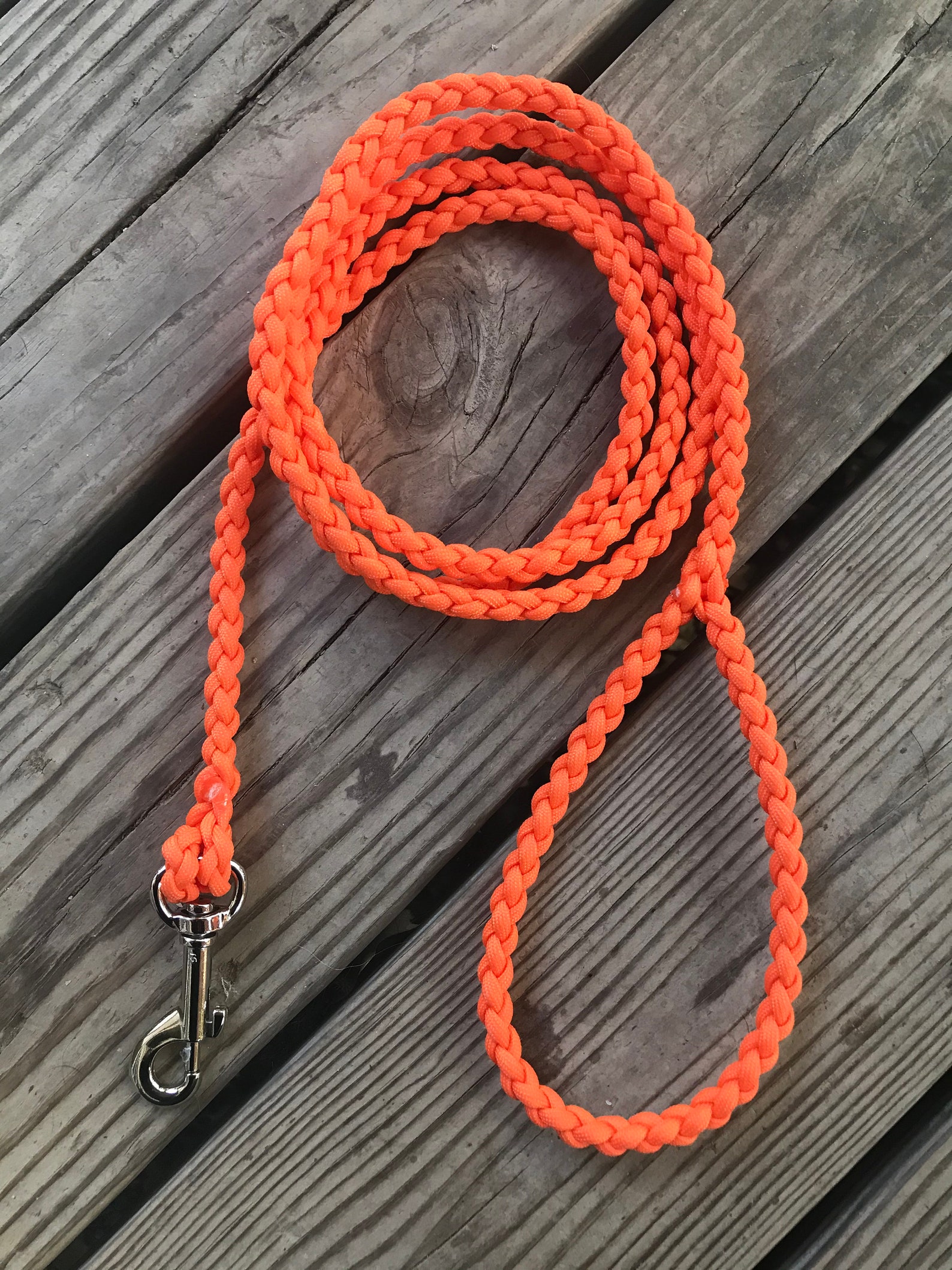 Neon Orange Dog Leash Etsy