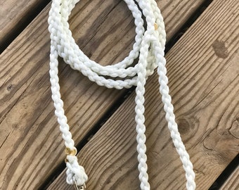 Witte hondenriem