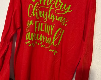 Filthy Animal Christmas Shirt