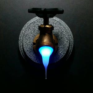 Faucet (Battery Powered) LED Night Light/ Steampunk/Industrial