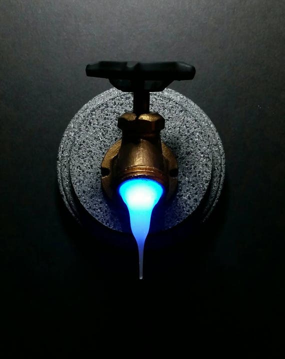 Faucet LED Night Light/ Steampunk/industrial 