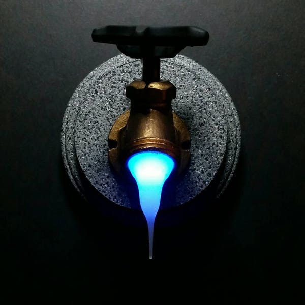 Faucet (Battery Operated) LED Night Light/ Steampunk/Industrial