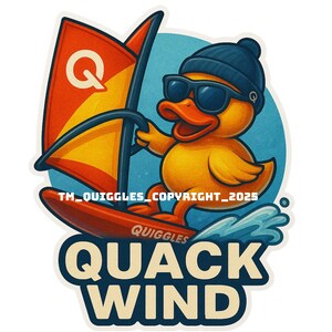 Extreme Quiggles™ Adventure Sticker 4 Pack  | Waterproof Vinyl Die-Cut | Funny Duck Stickers for Laptops, Water Bottles, Journals