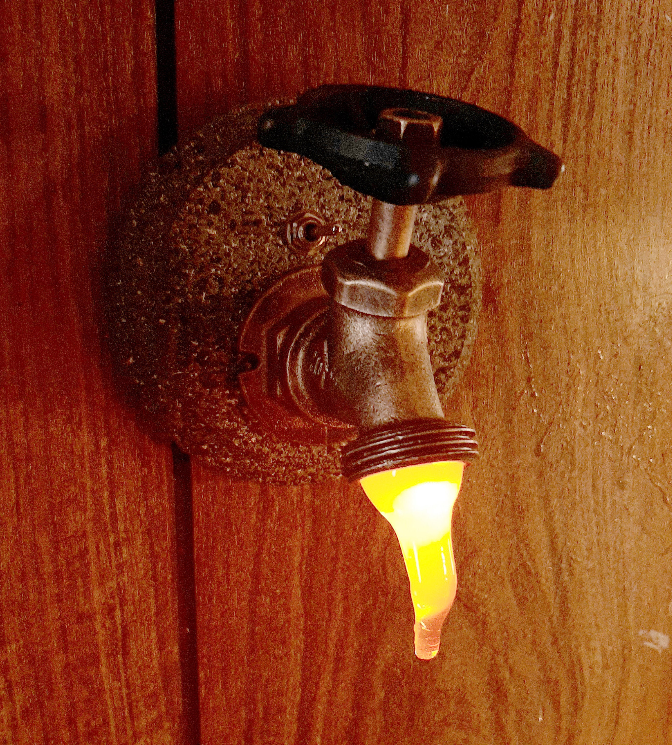 Faucet LED Night Light/ Steampunk/industrial/ Novelty Nightlight