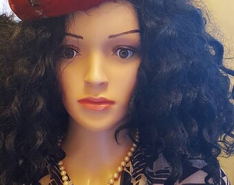 Royal wedding - faux feathered fascinator hat.