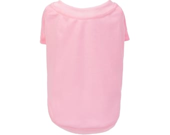Pink Dog T-Shirt - Polyester Dog Tee - Dog Shirts - Pet Shirts - XXS to 4XL