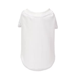 Plain white dog t shirts bulk hot sale