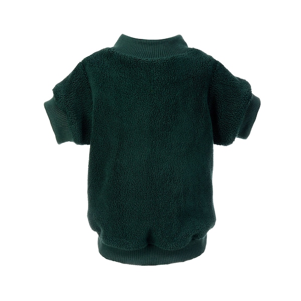 Green Fleece Dog Sweatshirt - Green Fleece Dog Sweater - Green Fleece Dog Jumper - Dog/Puppy Clothing