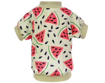 MELON-TASTIC Dog Sweatshirt - Watermelon Pattern Dog Sweater - Watermelon Green Dog Jumper - Dog/Puppy Clothing