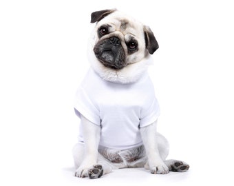 Witte hondent-shirt - honden- en puppy-T-shirts - hondenshirts - hondenkleding - uitstekend hondencadeau beschikbaar XS tot 4XL