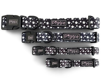 WOOOP OON A STAR HUNDEHALSBAND - Mit Neopren Gepolstertes Hundehalsband - Hundezubehör - Welpenhalsband - Hochwertiges Hundezubehör