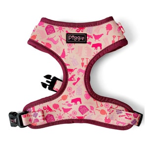 PIG-TURE PERFECT Adjustable Dog Harness - Farm Design Soft Padded Dog Harness - Quality Dog Accessories
