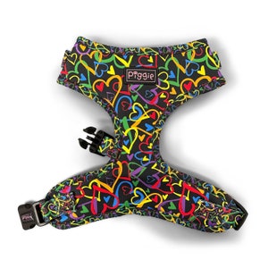 A WORK Of Heart Adjustable Puppy and Dog Harness - Optional Matching Dog Lead and Accessories - Sizes XS to XL - The Perfect Dog Gift