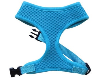 Blue Mesh Dog Harness - Blue Dog Harness - Vest Dog and Puppy Harness - XS to XL - RichPaw