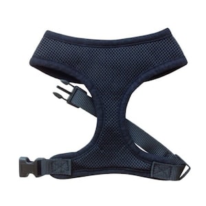 Black Mesh Dog Harness - Black Dog Harness - Vest Dog and Puppy Harness - XS to XL - RichPaw