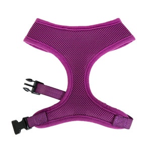 Purple Mesh Dog Harness - Purple Dog Harness - Vest Dog and Puppy Harness - XS to XL - RichPaw