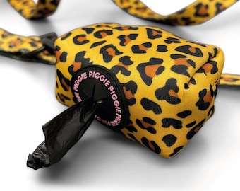 LEO-PAWD POWER Poop Bag Holder - Leopard Poop Bag Carrier - Quality Dog Accessories