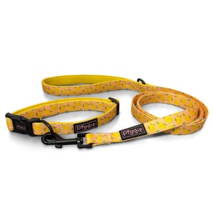 Citrus Got Real - Lemon Pattern Dog COLLAR and LEAD SET - Dog Collar - Dog Leash - Dog Accessories - Puppy Collar and Leash