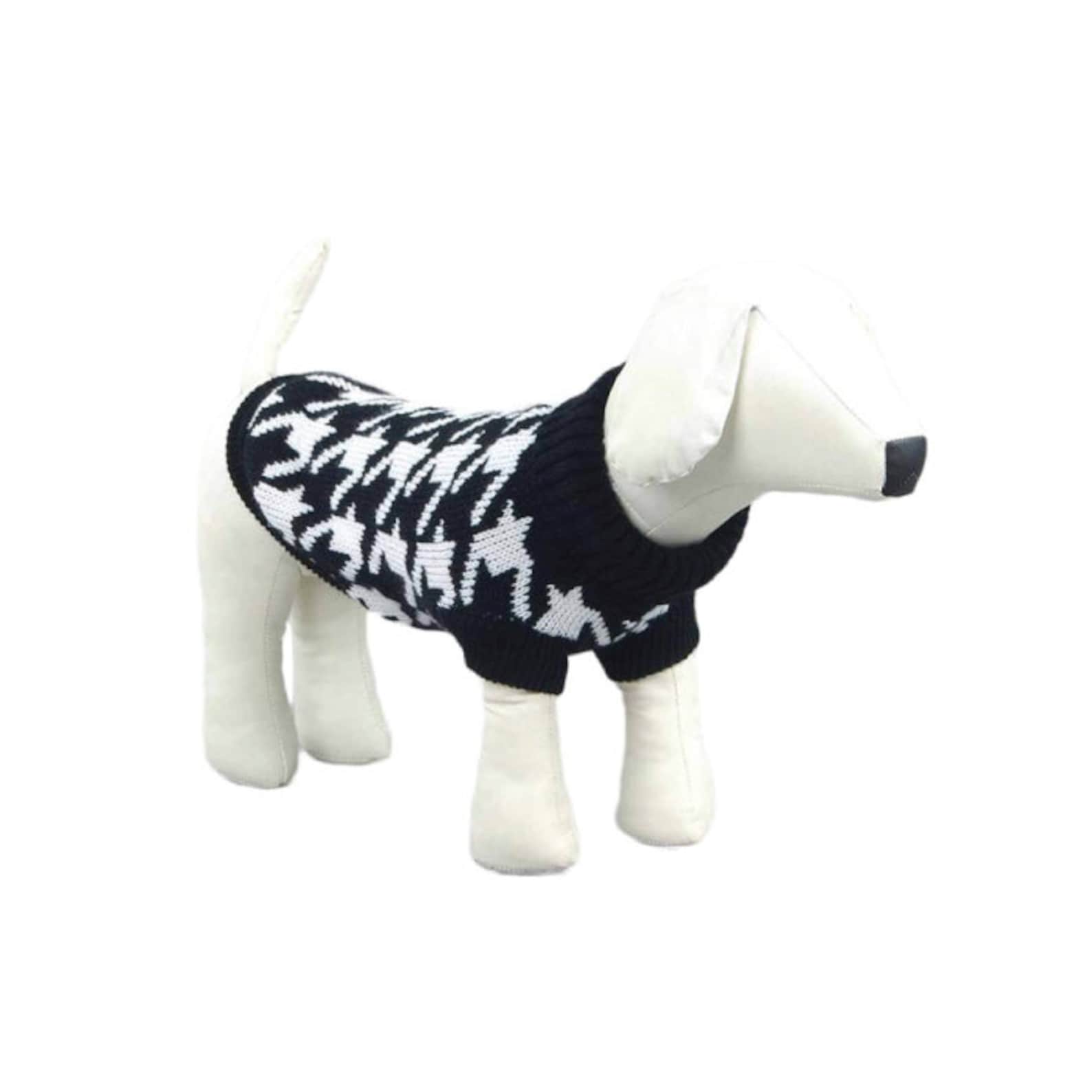 Black Dog Sweater Patterned Dog Jumper XS to XXL Richpaw Etsy UK