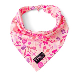 PIG-TURE PERFECT Dog Bandana - Classic Triangular Tie-On Dog Bandana - Farm Design Dog Bandana - Quality Dog Accessories