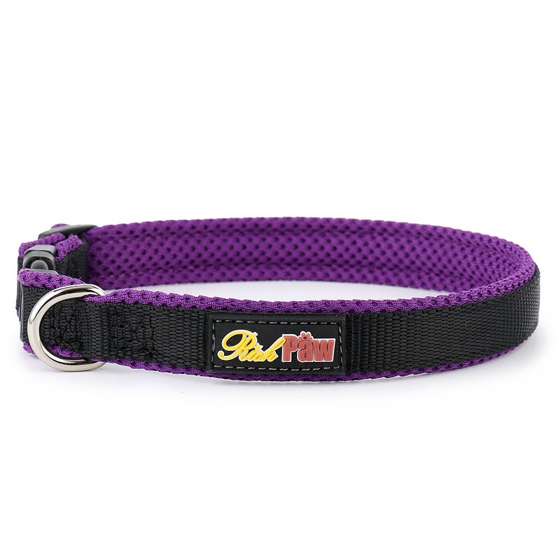 Purple Nylon Mesh Dog Collar and Matching Lead Set Puppy and Etsy UK