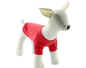 Rood honden-T-shirt - hondenT-shirts - hondenshirts - hondenshirts - maten (XXS t/m 4XL)