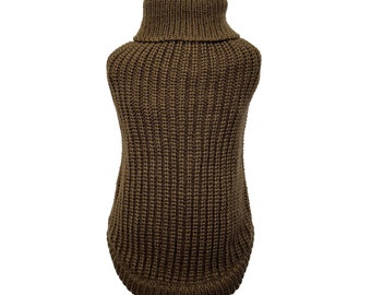 Rippenstrick Hundepullover - Hundepullover - Winter Hundebekleidung - Toffee - Hundebekleidung, Hundezubehör und Hundegeschenke