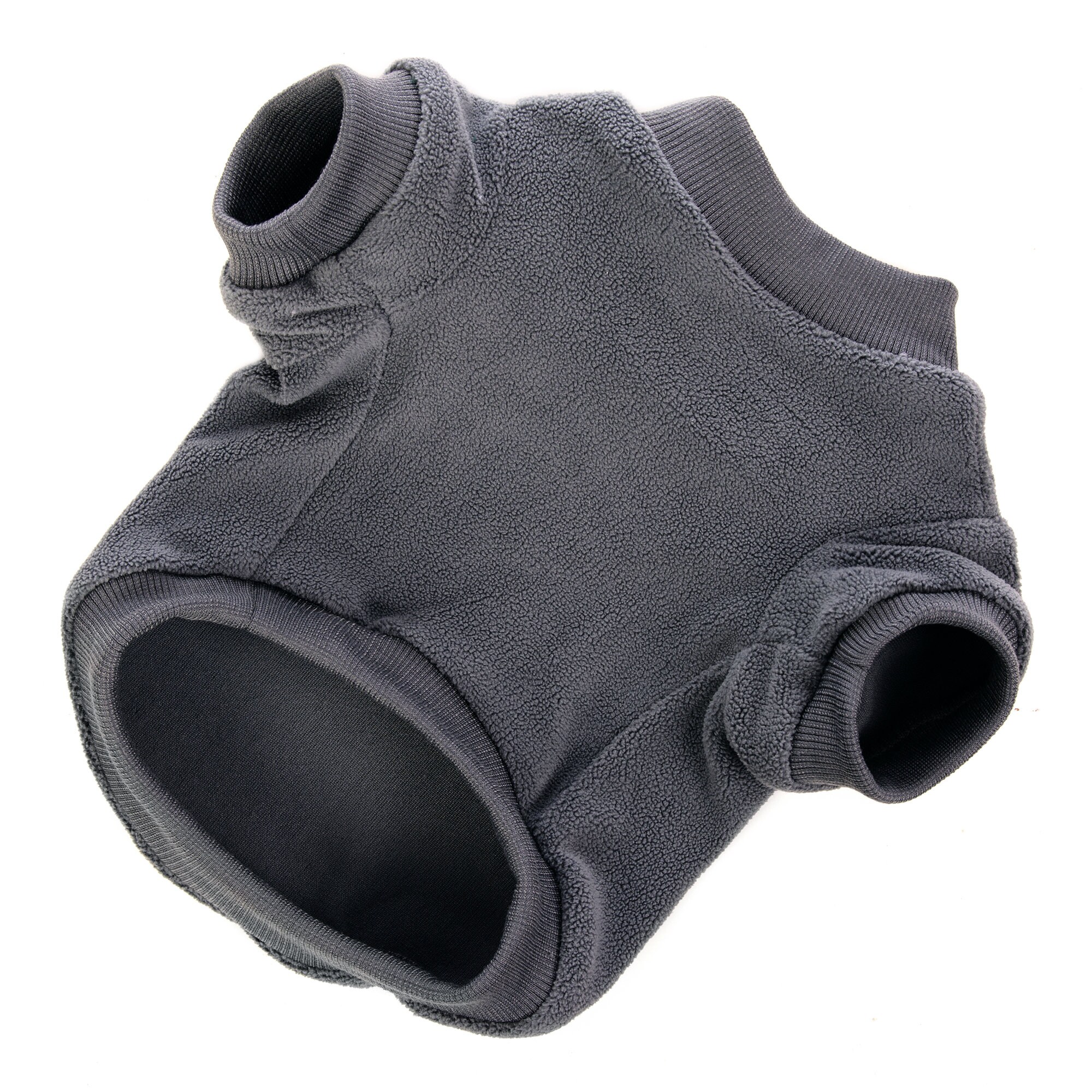 Grey Fleece Dog Sweatshirt Grey Fleece Dog Sweater Grey Etsy