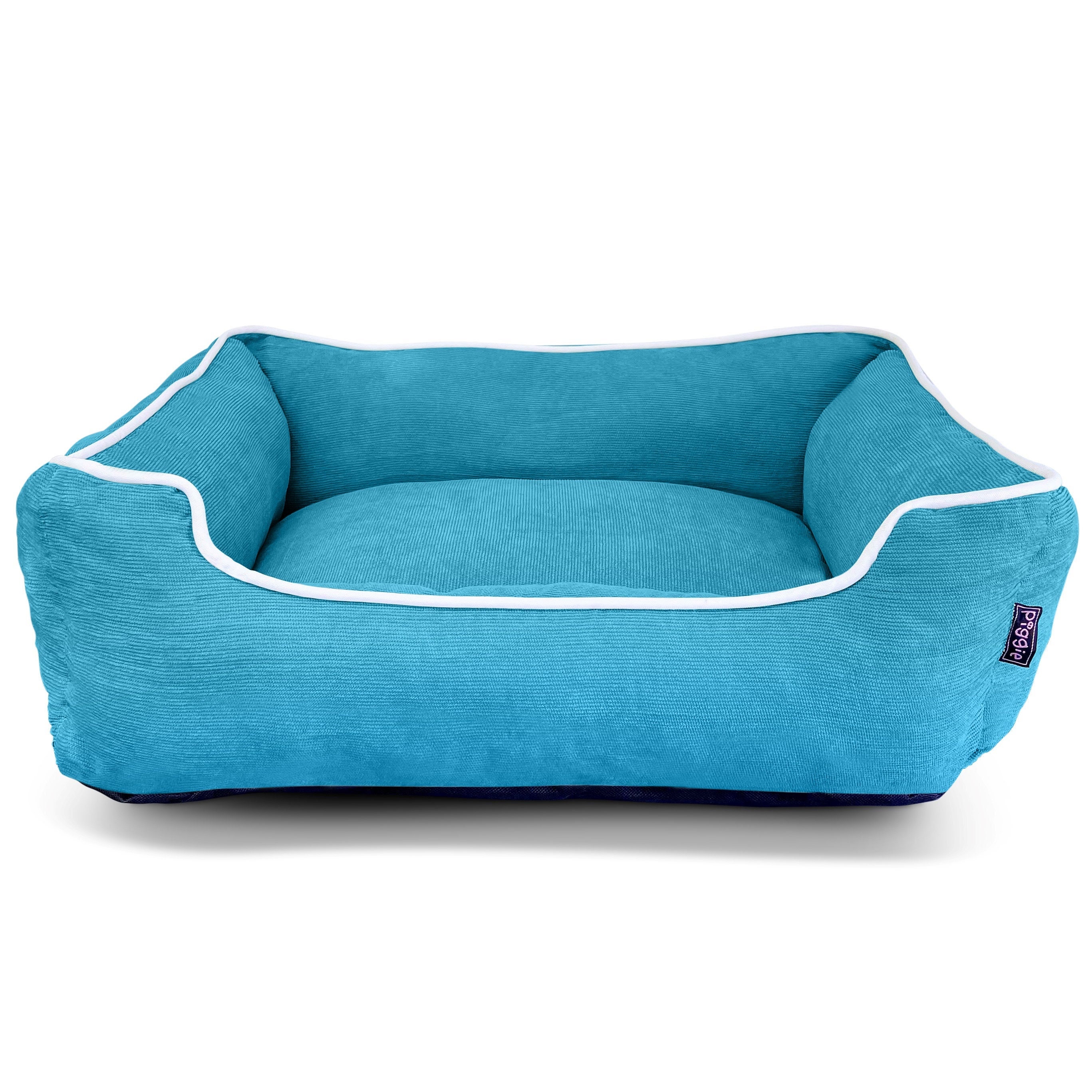 Teal cat store bed