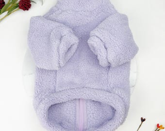 Manta de lã Lilás para Cães - Pelúcia: Tamanhos P a 6XG, Super Macia, Lavável à Máquina, Design Exclusivo com Dois Zíperes