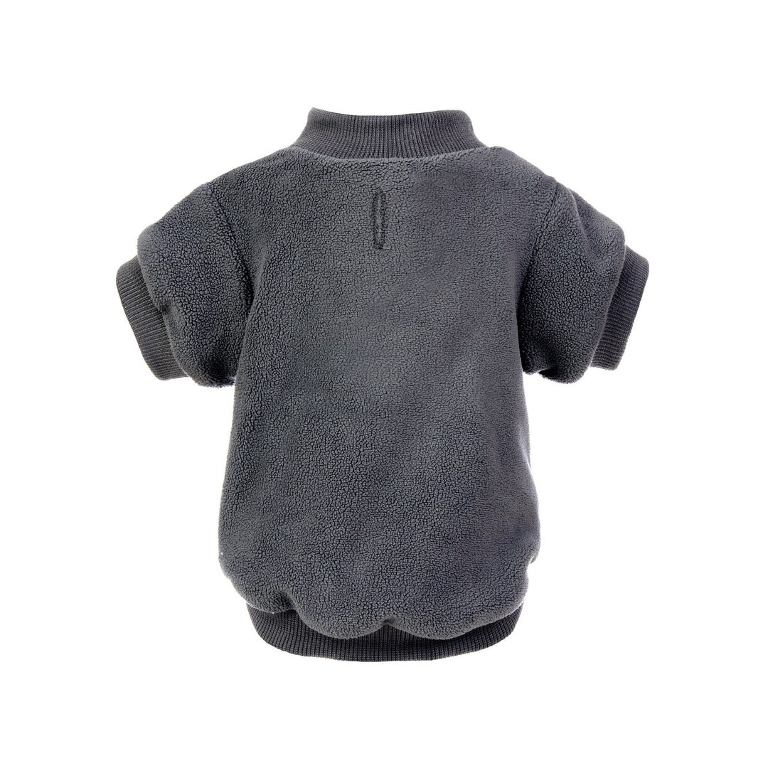 Grey Fleece Dog Sweatshirt Grey Fleece Dog Sweater Grey Fleece Dog