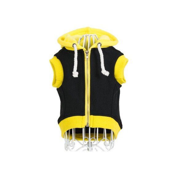 yellow black dog sweatshirt