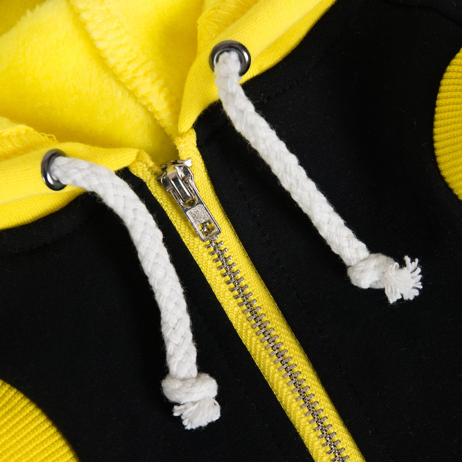 Black and Yellow Zip Dog Hoodie Zip Through Dog Sweater Etsy UK