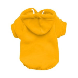 Mustard Dog Hoodie - Yellow Dog Sweater - Mustard Dog Jumper - Dog/Puppy Clothing