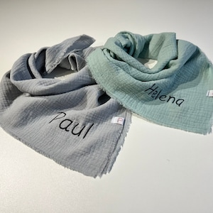 Muslin cloth in many colors with name possible