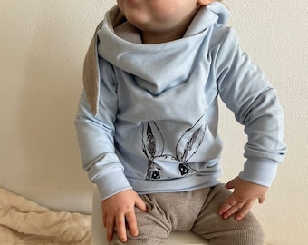 Sweat à capuche lapin individuellement ou en ensemble