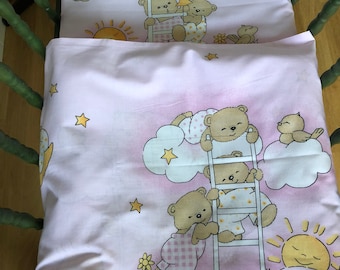 Bed Linen Pink Bear 80x80 and 100x135
