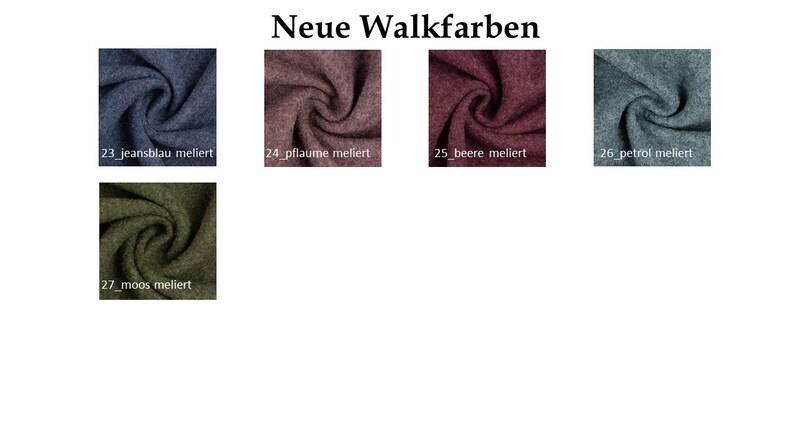Walkjacke mit Reißverschluss, frei wählbare Farbkombination, Winterjacke aus 100% Schurwolle zdjęcie 4