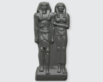 King Menkaura (Mycerinus) and Queen • Enamel Pin