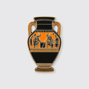 Achilles and Ajax Playing a Board Game • Enamel Pin