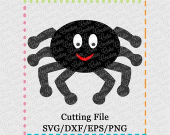 Spider Cutting File SVG, EPS, DXF, and png for cutting machines Silhouette Cameo Cricut Scan n Cut