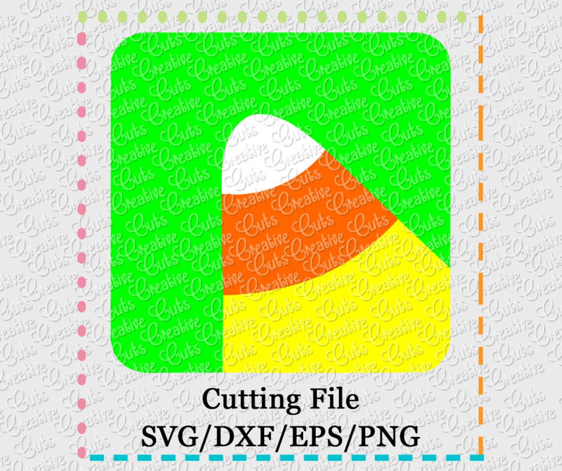 Candy Corn Box Cutting File SVG, EPS, DXF, and Png for Cutting Machines ...