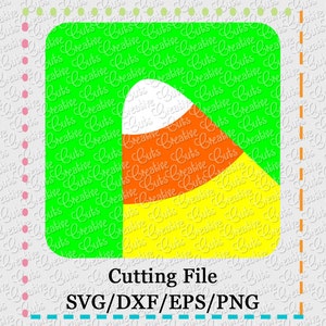 Candy Corn Box Cutting File SVG, EPS, DXF, and png for cutting machines Silhouette Cameo Cricut Scan n Cut