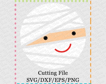 Mummy Cutting File SVG, EPS, DXF, and png for cutting machines Silhouette Cameo Cricut Scan n Cut