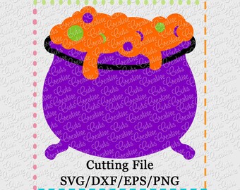 Cauldron Cutting File SVG, EPS, DXF, witch svg, cauldron svg, witch's brew svg, halloween cut file, halloween svg, halloween cutting file