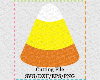 Candy Corn Cutting File SVG, EPS, DXF, and png for cutting machines Silhouette Cameo Cricut Scan n Cut