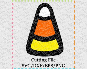 Candy Corn Separated Cutting File SVG, EPS, DXF, and png for cutting machines Silhouette Cameo Cricut Scan n Cut