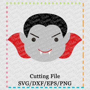Dracula Vampire Cutting File SVG, EPS, DXF, and png for cutting machines Silhouette Cameo Cricut Scan n Cut