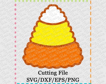 Scallop Candy Corn Cutting File SVG, EPS, DXF, and png for cutting machines Silhouette Cameo Cricut Scan n Cut